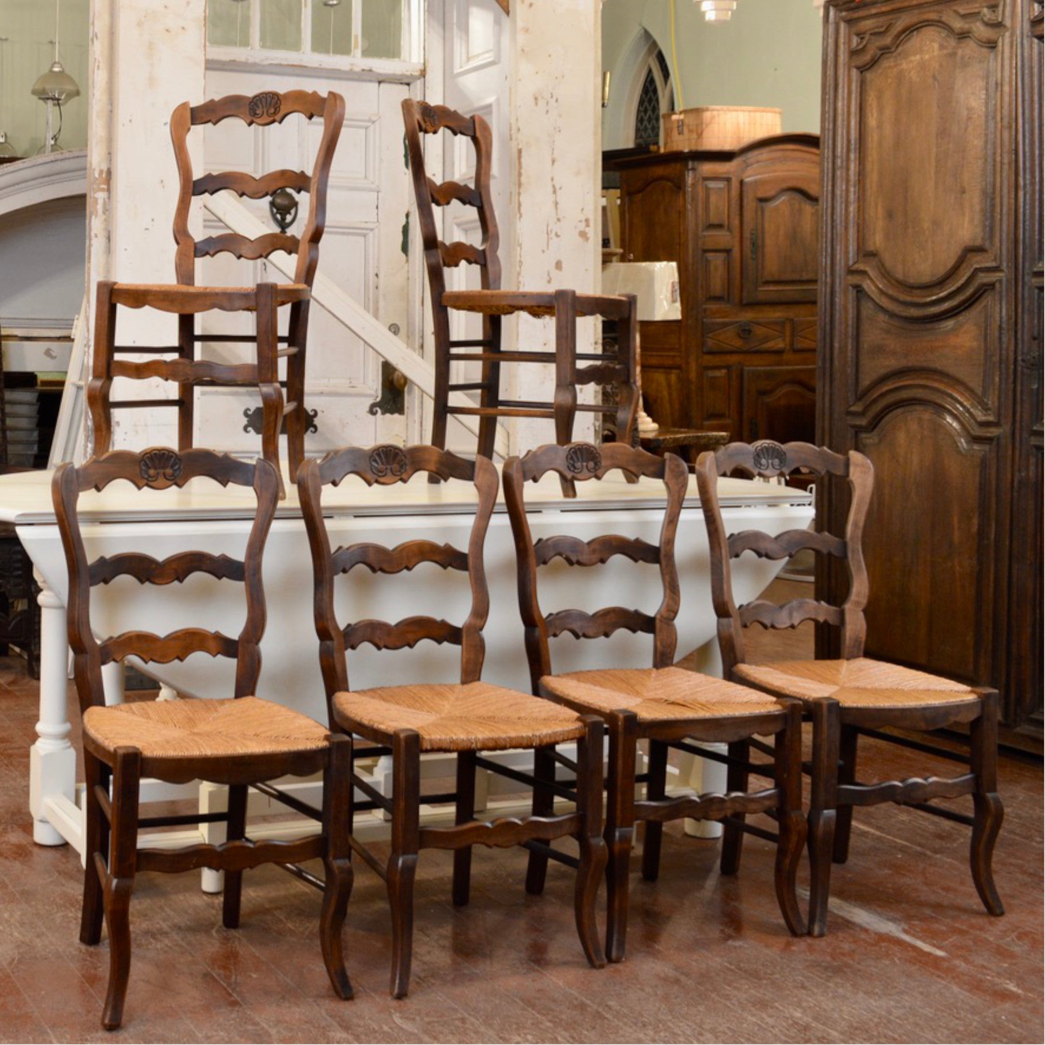 19th Century French Hand Carved Chairs - Salvage-Garden