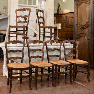 19th Century French Hand Carved Chairs - Salvage-Garden