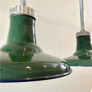 Timeless Design Vintage Benjamin Enamel Pendant Lights - Pair