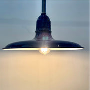 Vintage Porcelain Light in Cobalt Blue