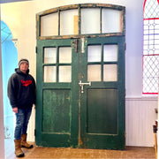 Historic Montreal Institutional Doors with Transom (circa 1908)