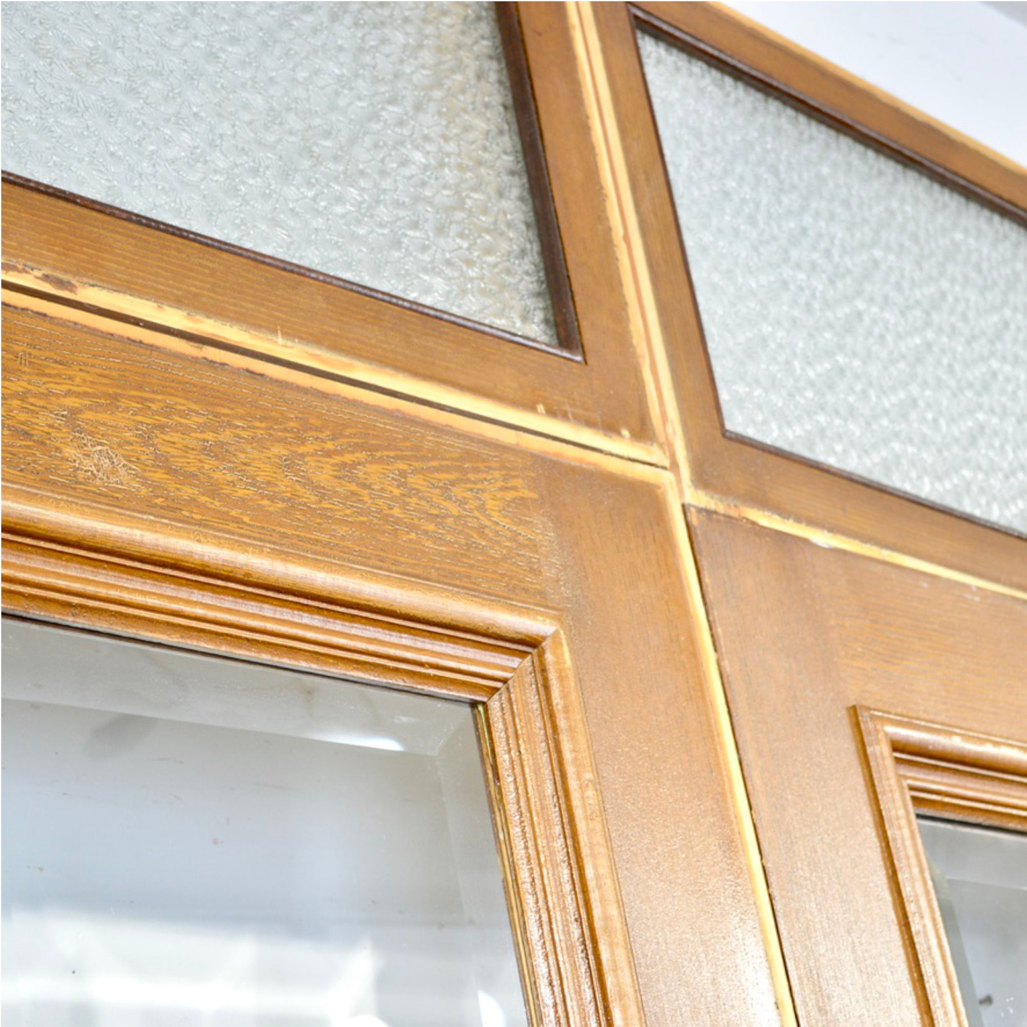 Salvaged Vestibule Door With Side Lights and Transom Windows