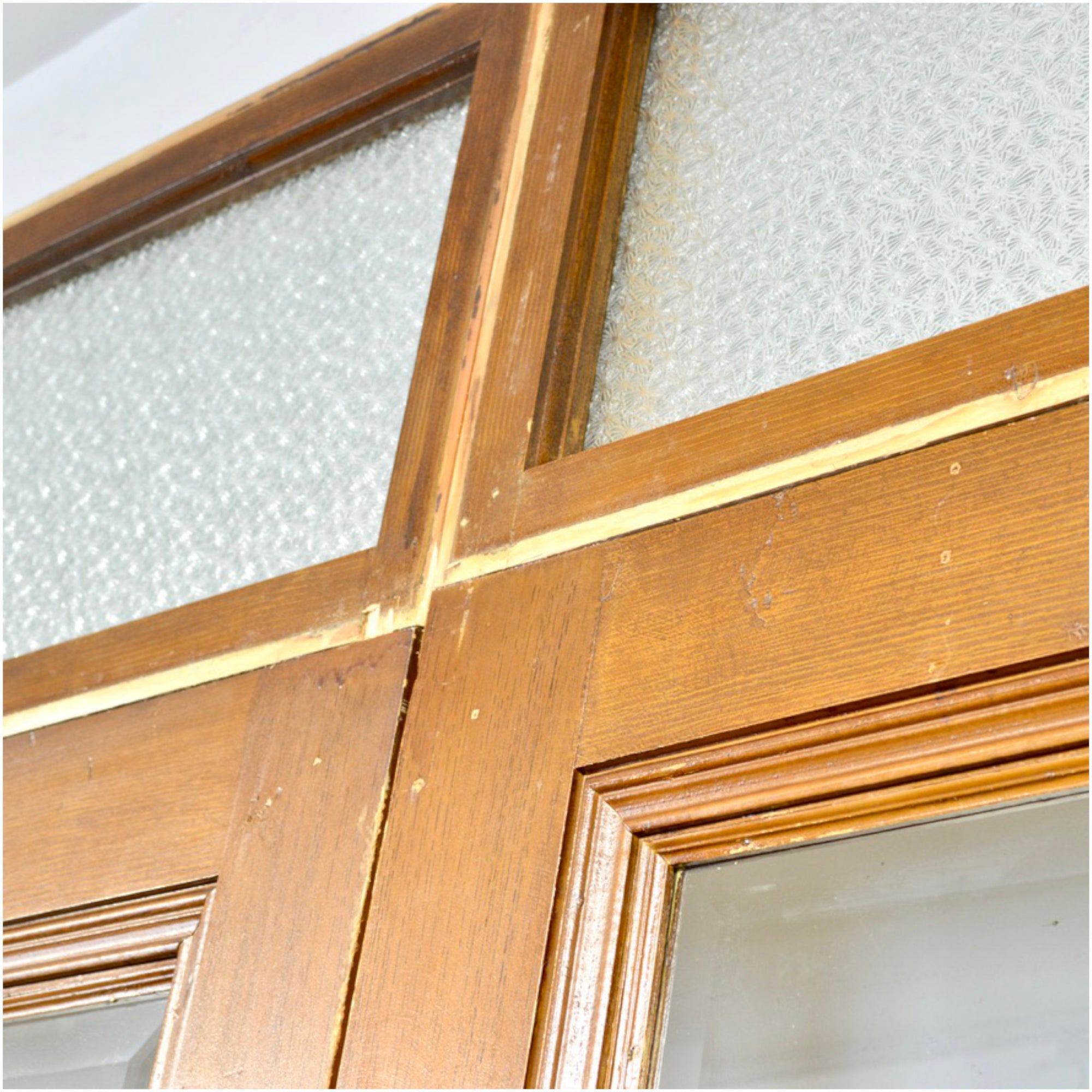 Salvaged Vestibule Door With Side Lights and Transom Windows