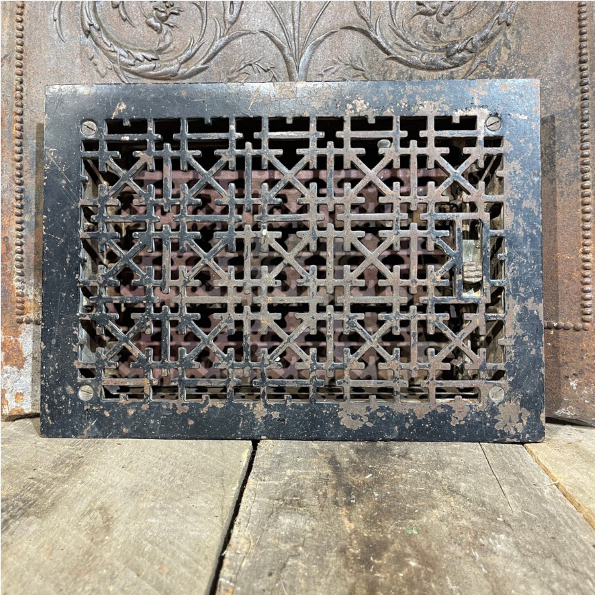 Antique Cast Iron Heating Floor Grate