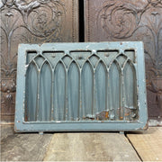 Iron Stamped Wall Register with Cathedral Design