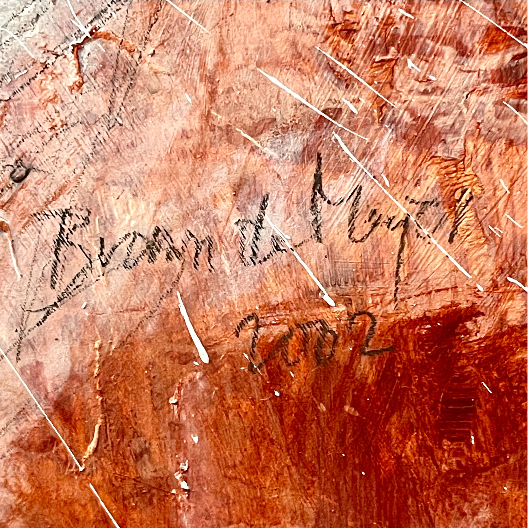 "Ghost Rider" – Large Acrylic Horse Painting, Signed & Dated 2002