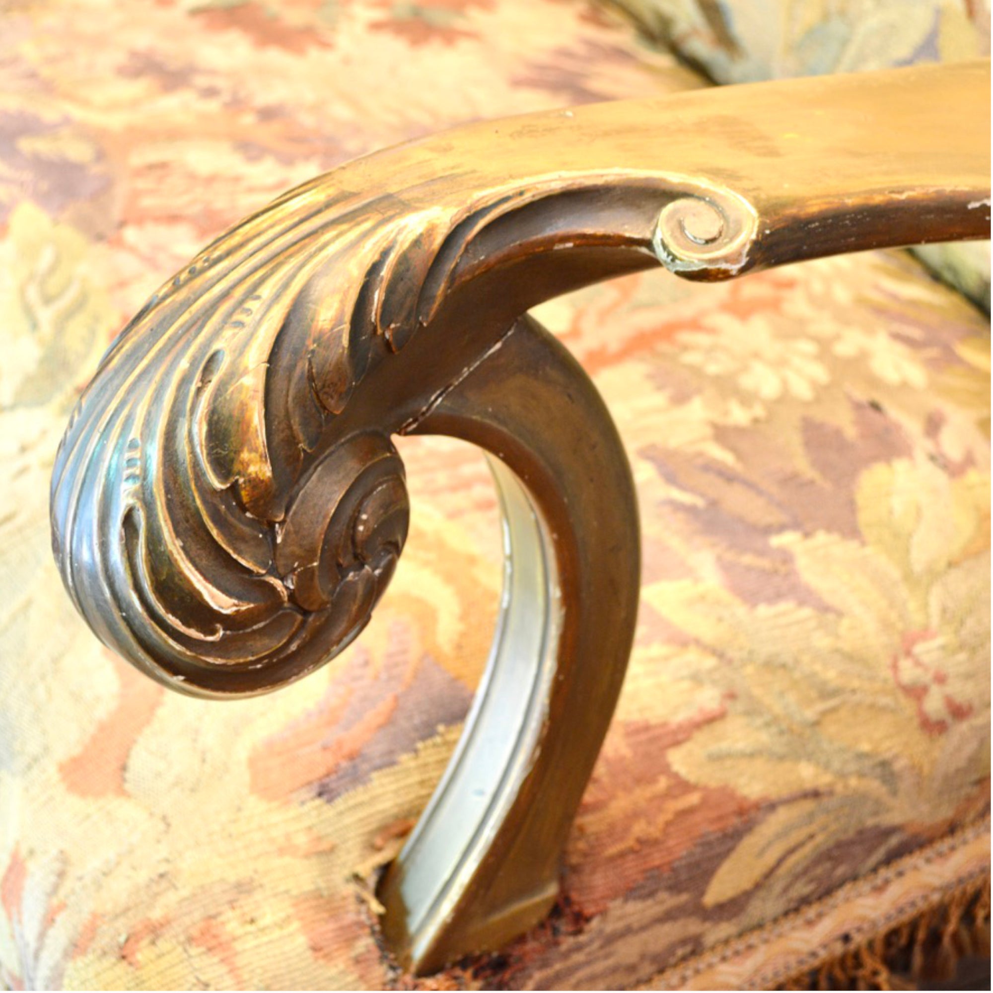 French Louis XV Revival Settee with Aubusson Tapestry, c. 1860–1890