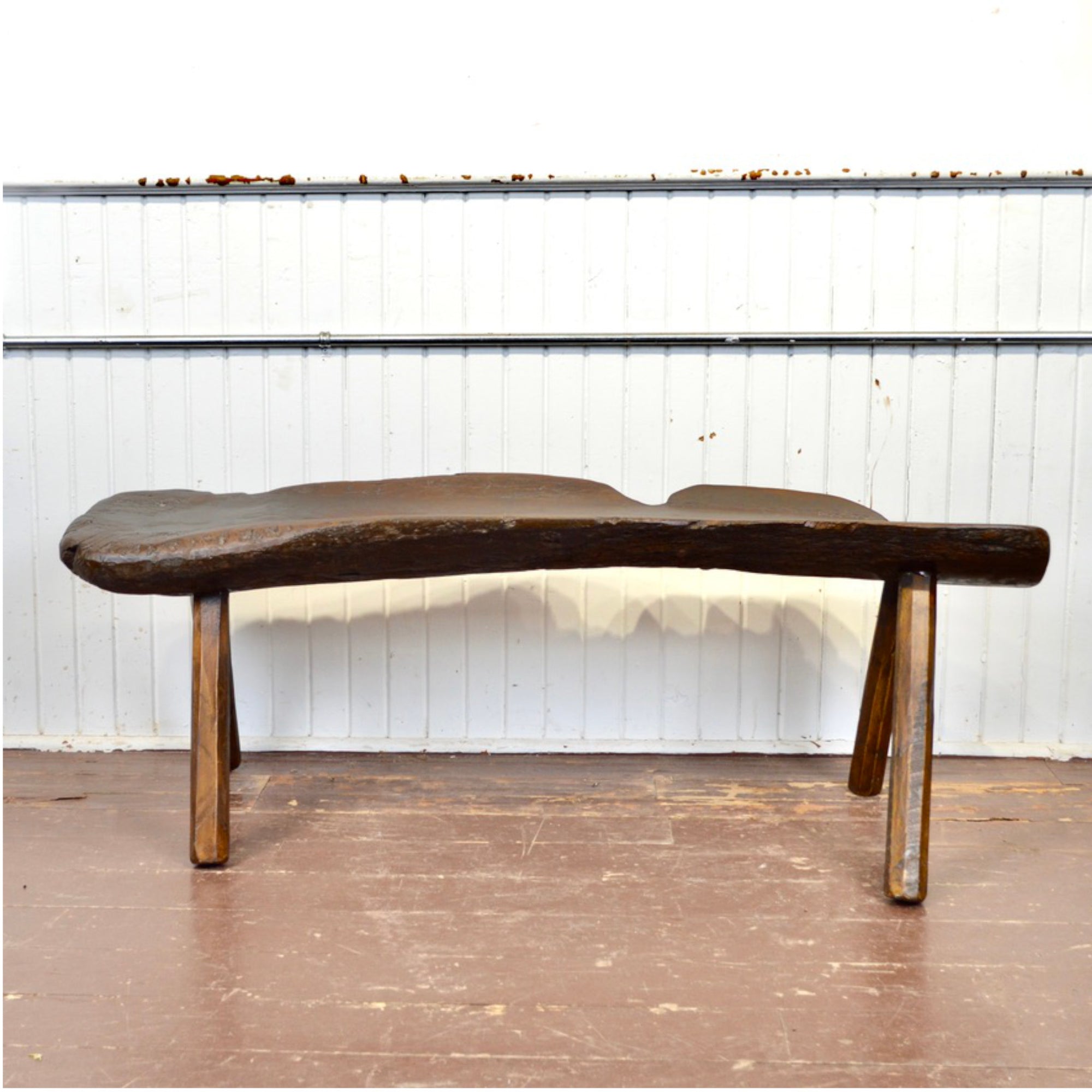 Rustic Hardwood Bench