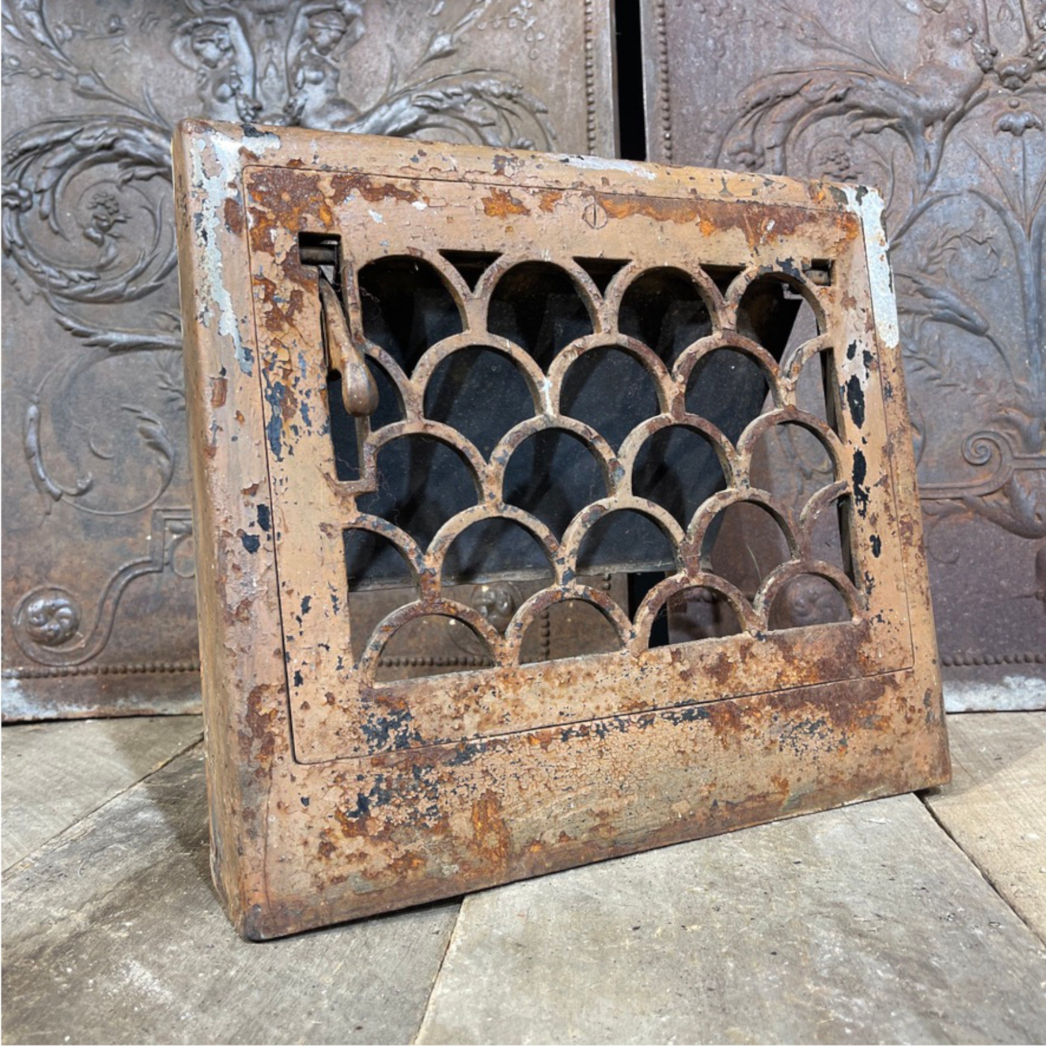 Antique Cast Iron Wall Grate
