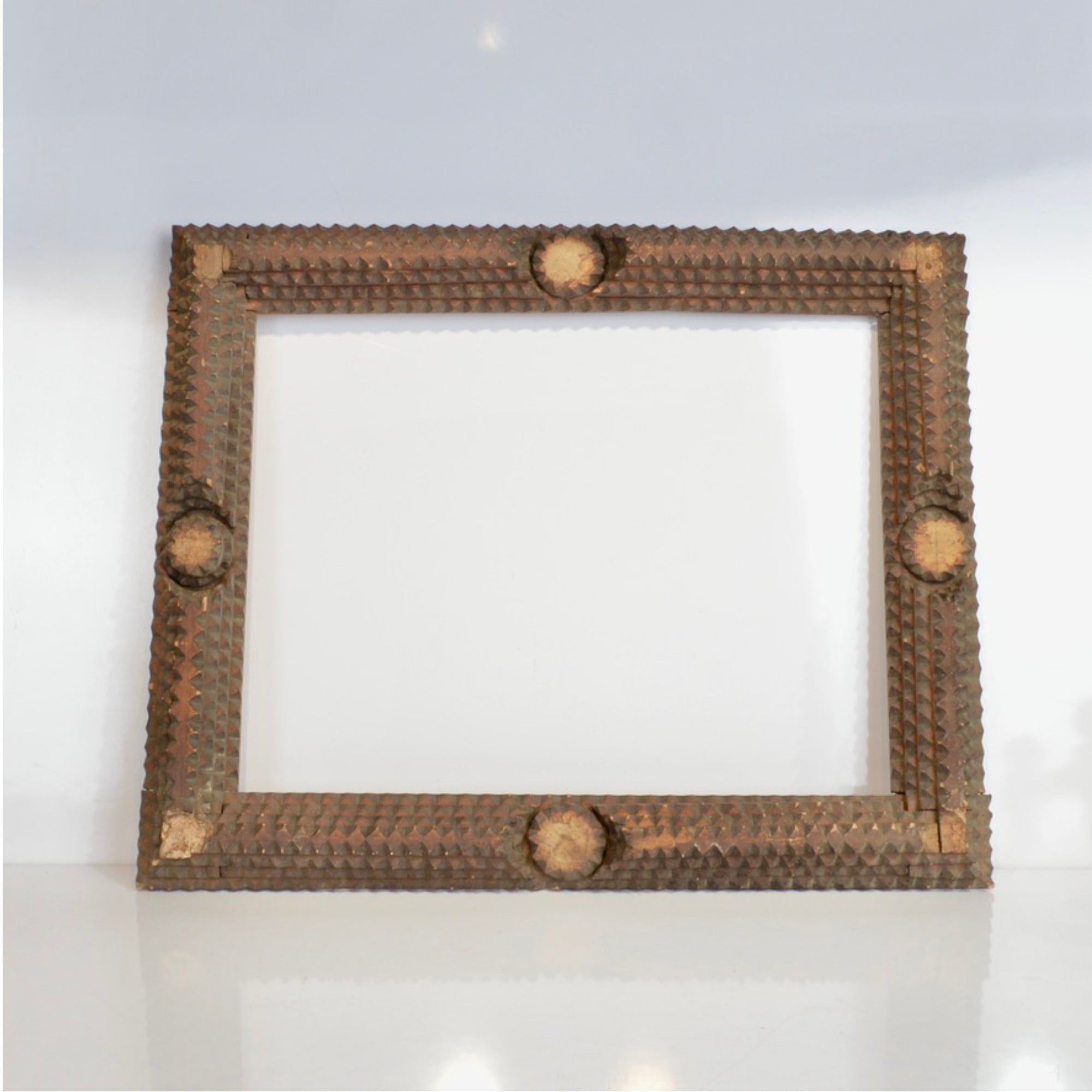 Set of 3 Antique Tramp Art Frames | c.1900