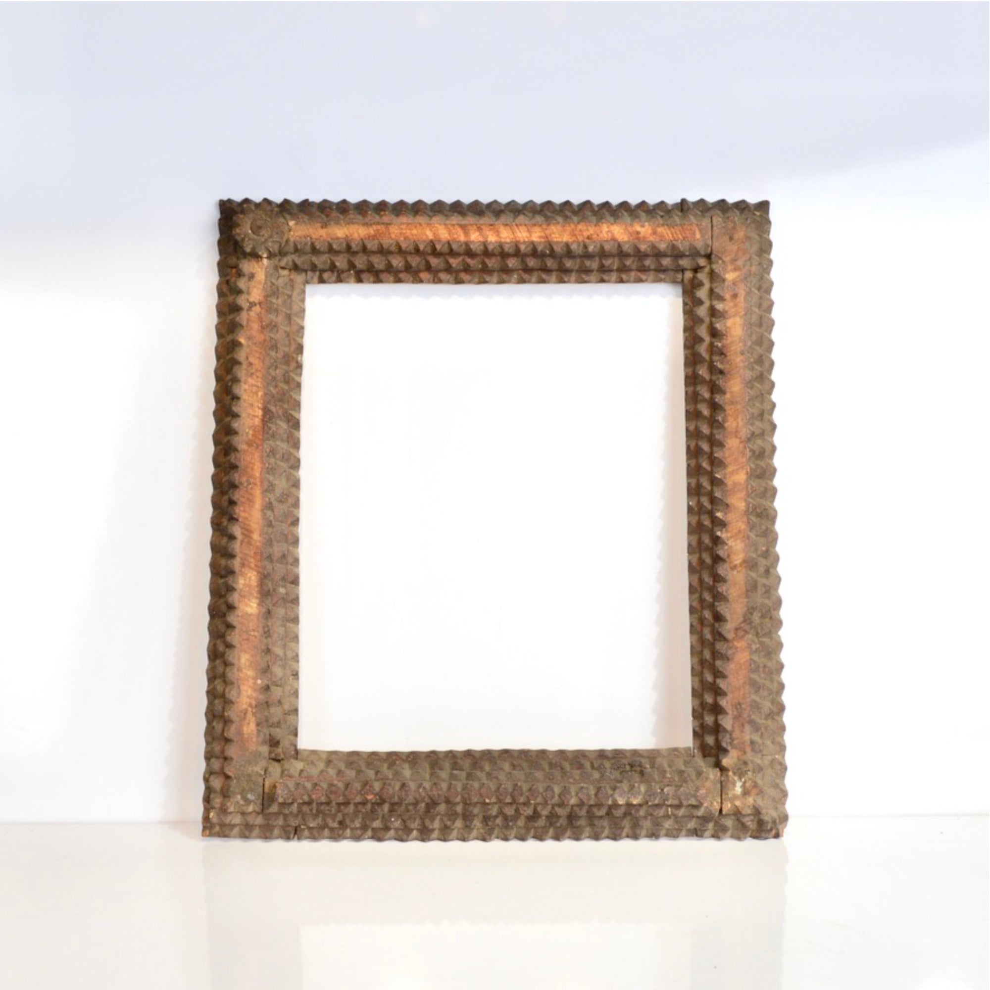 Set of 3 Antique Tramp Art Frames | c.1900