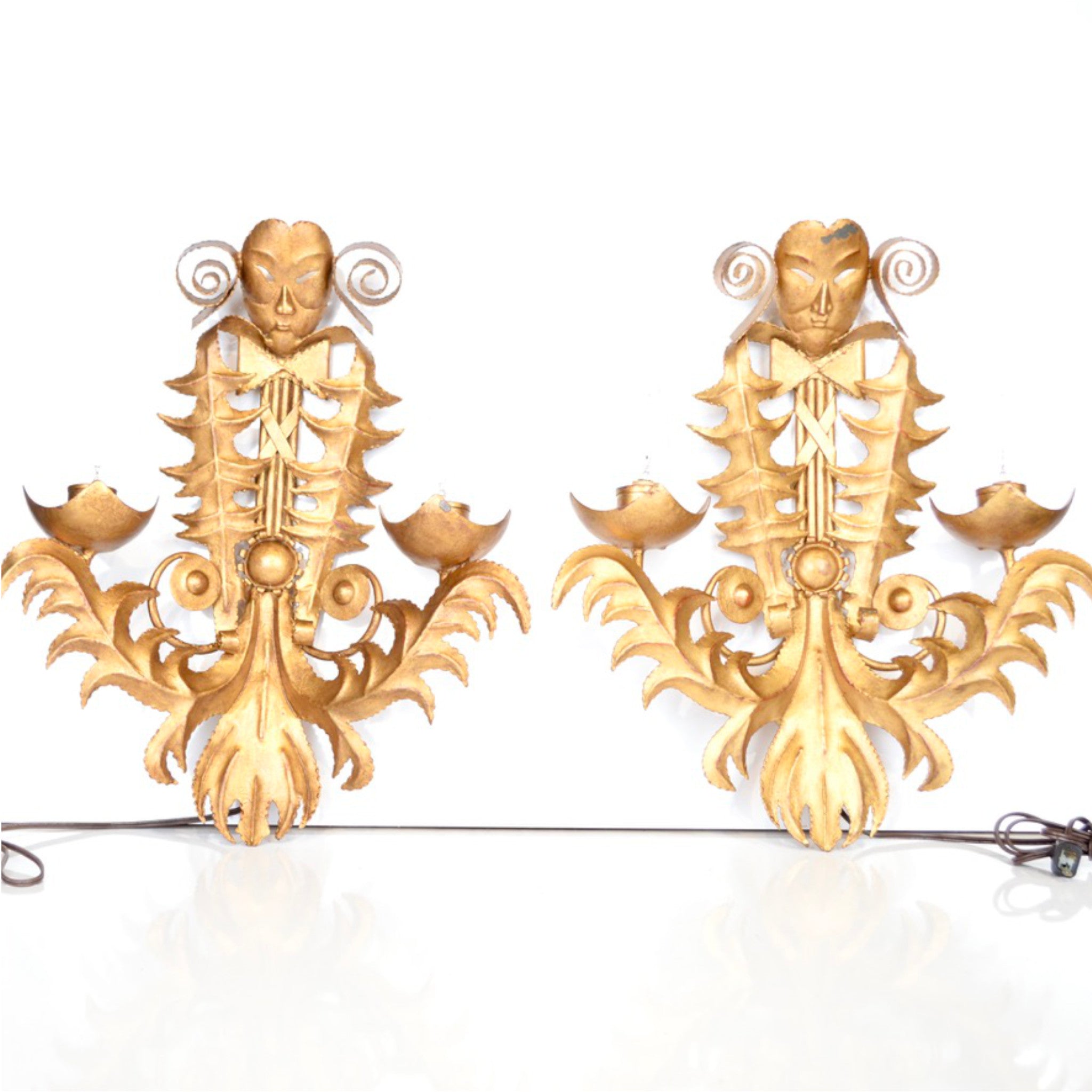 Pair of Venetian Style Wall Sconces | French-Made | Circa 1960
