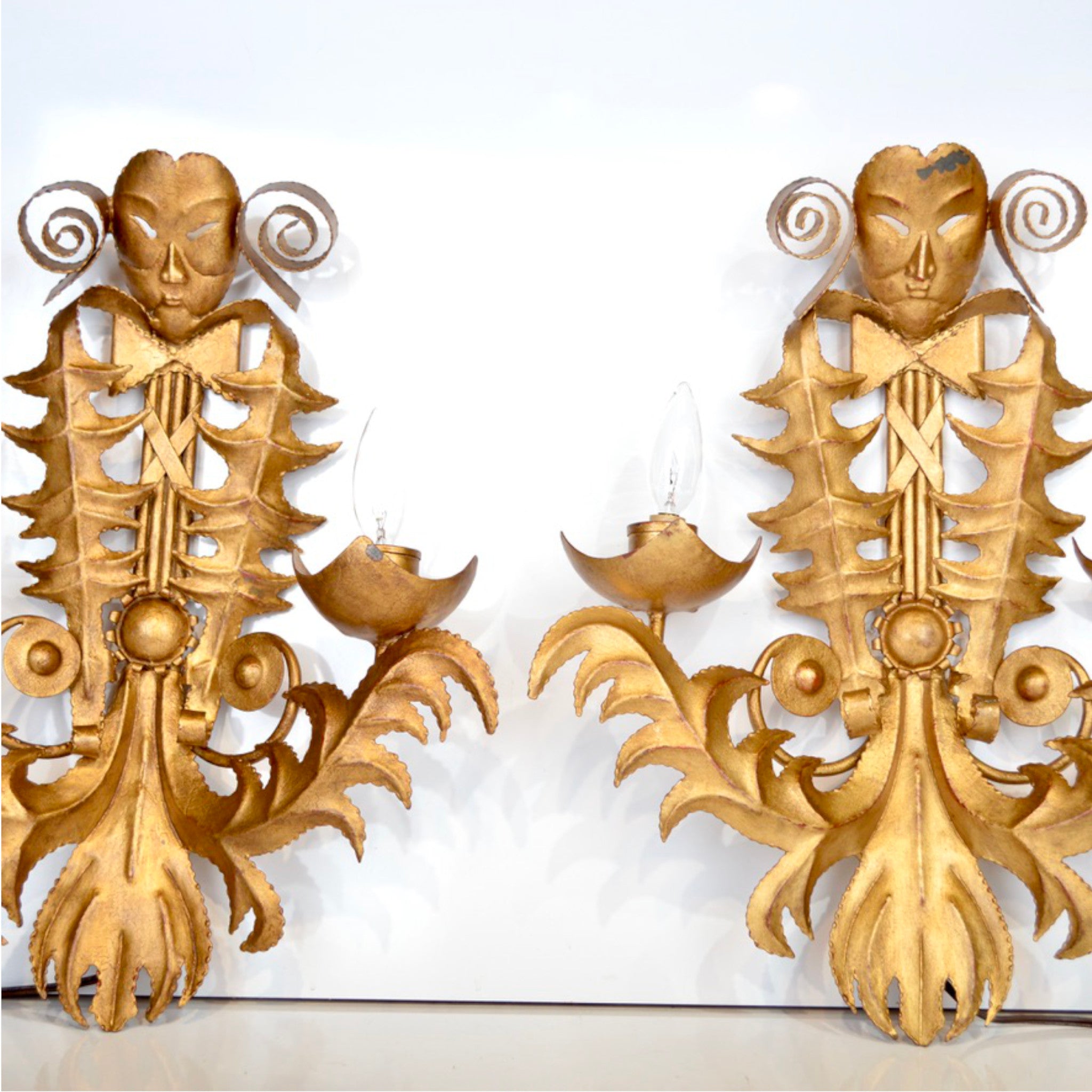 Pair of Venetian Style Wall Sconces | French-Made | Circa 1960