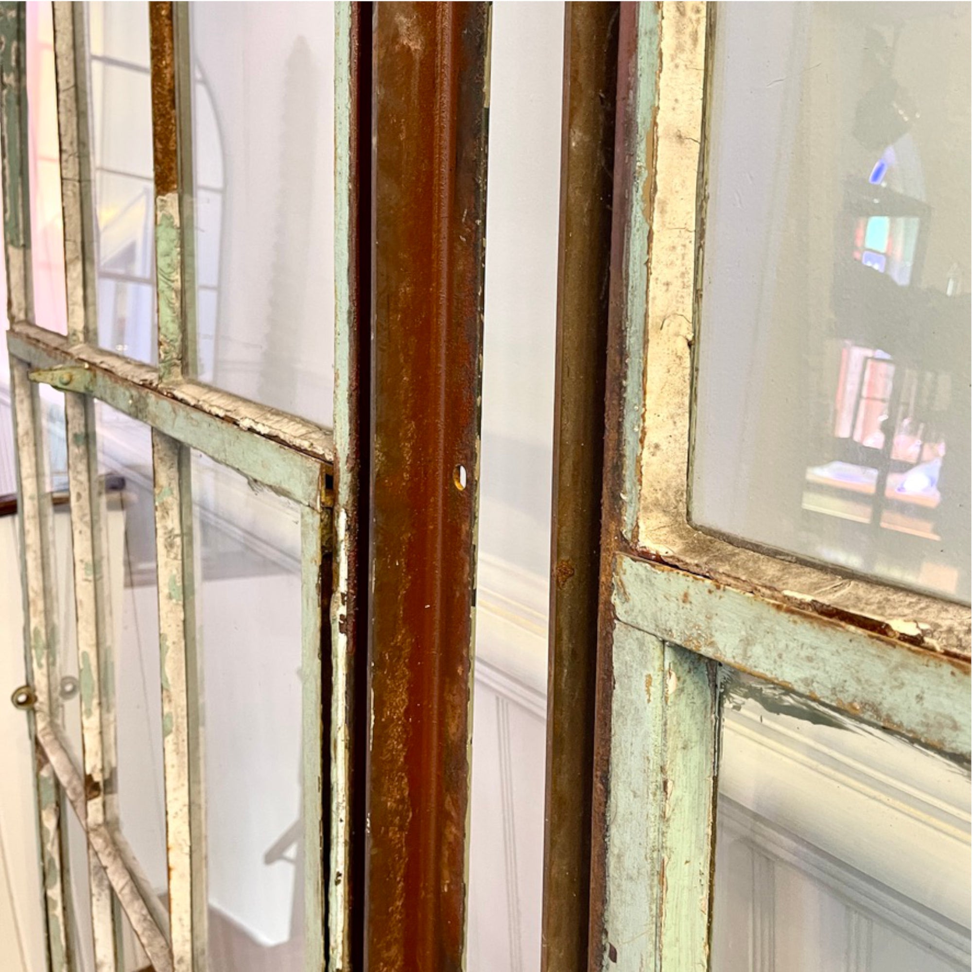 Rare Salvaged Steel Frame Windows From An Early 1900s Eastern Ontario Public Works Building