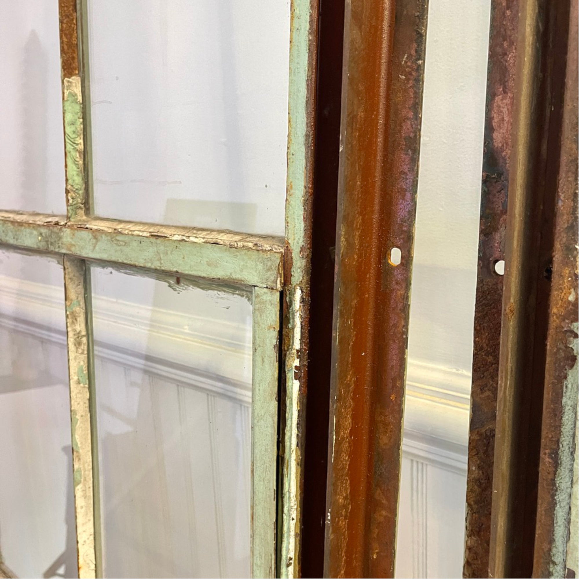 Rare Salvaged Steel Frame Windows From An Early 1900s Eastern Ontario Public Works Building