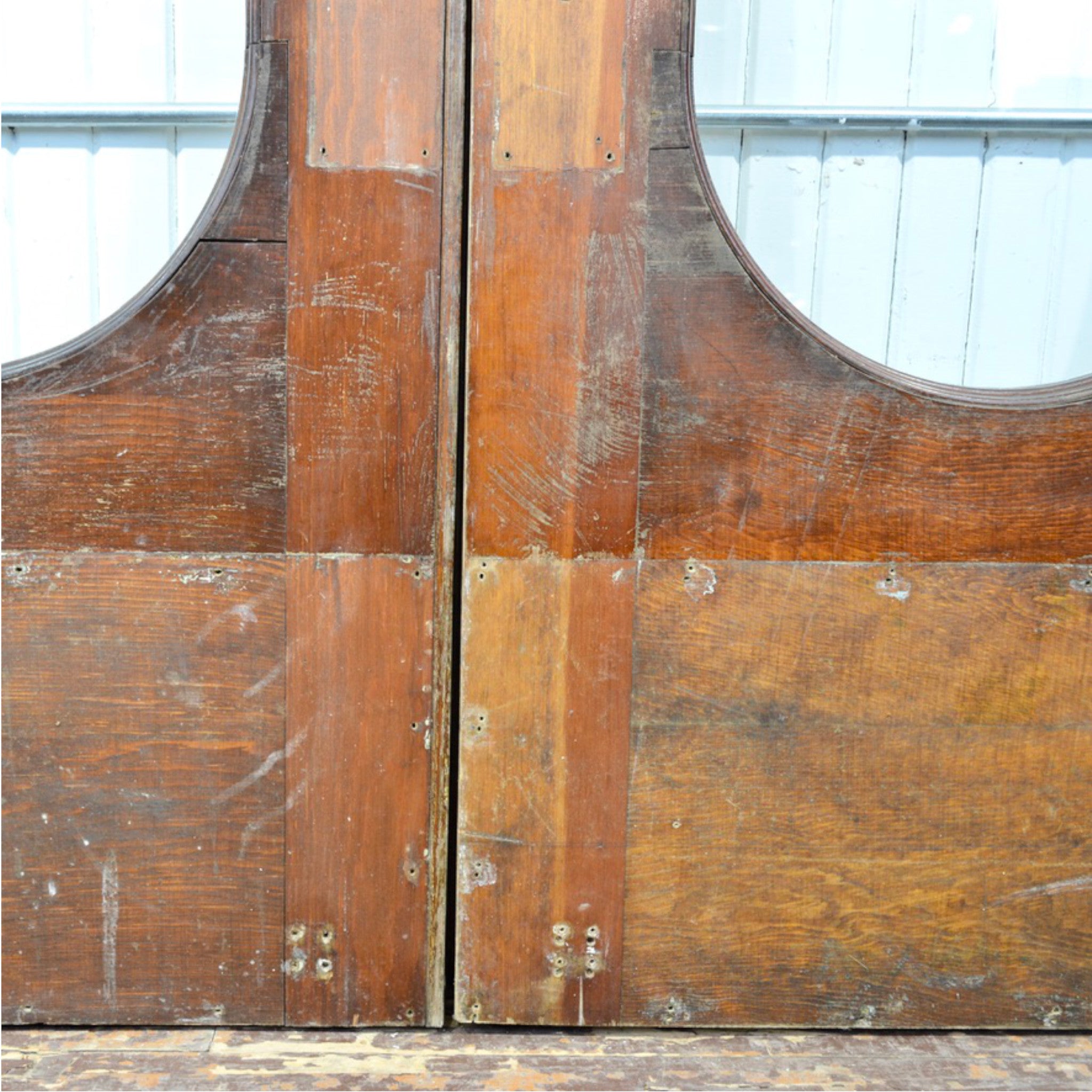 Antique Racetrack Glass Commercial Doors – Pair from Ontario Post Office
