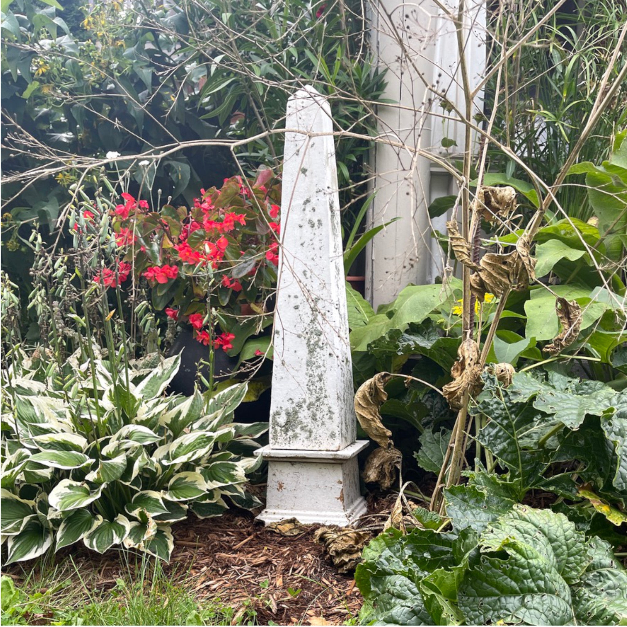 Neoclassical Cast Iron Obelisk - Salvage-Garden