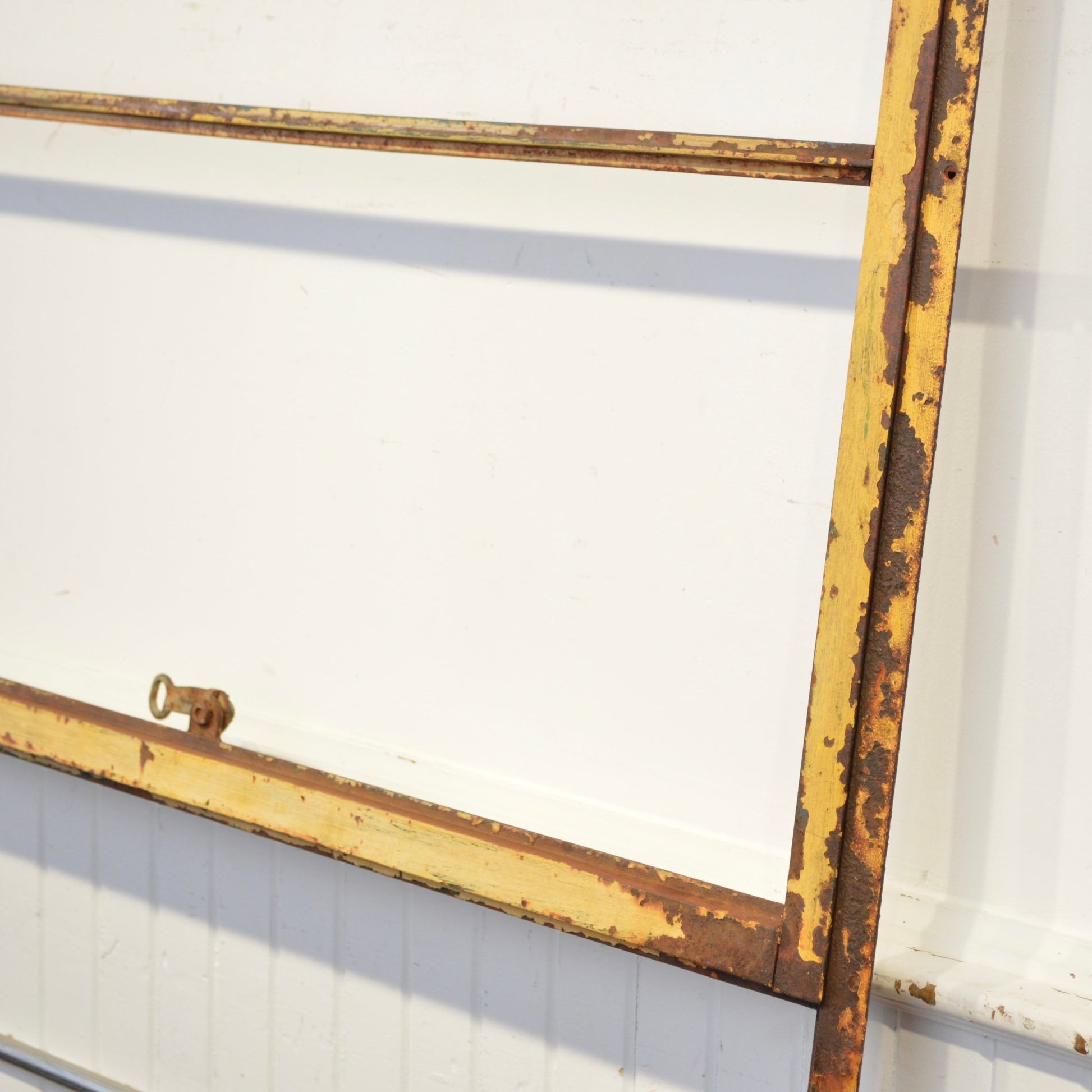 Vintage 4 Pane Factory Window With Ventilator - Salvage-Garden