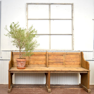 Vintage Pine Bench - Salvage-Garden