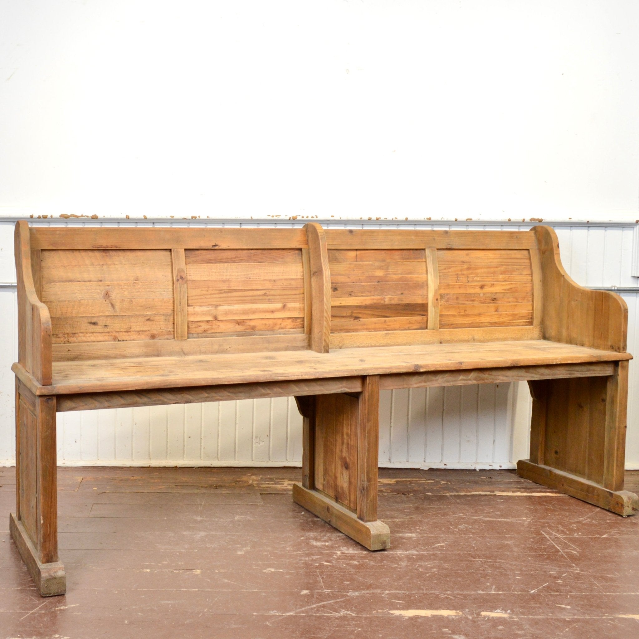 Vintage Pine Bench - Salvage-Garden