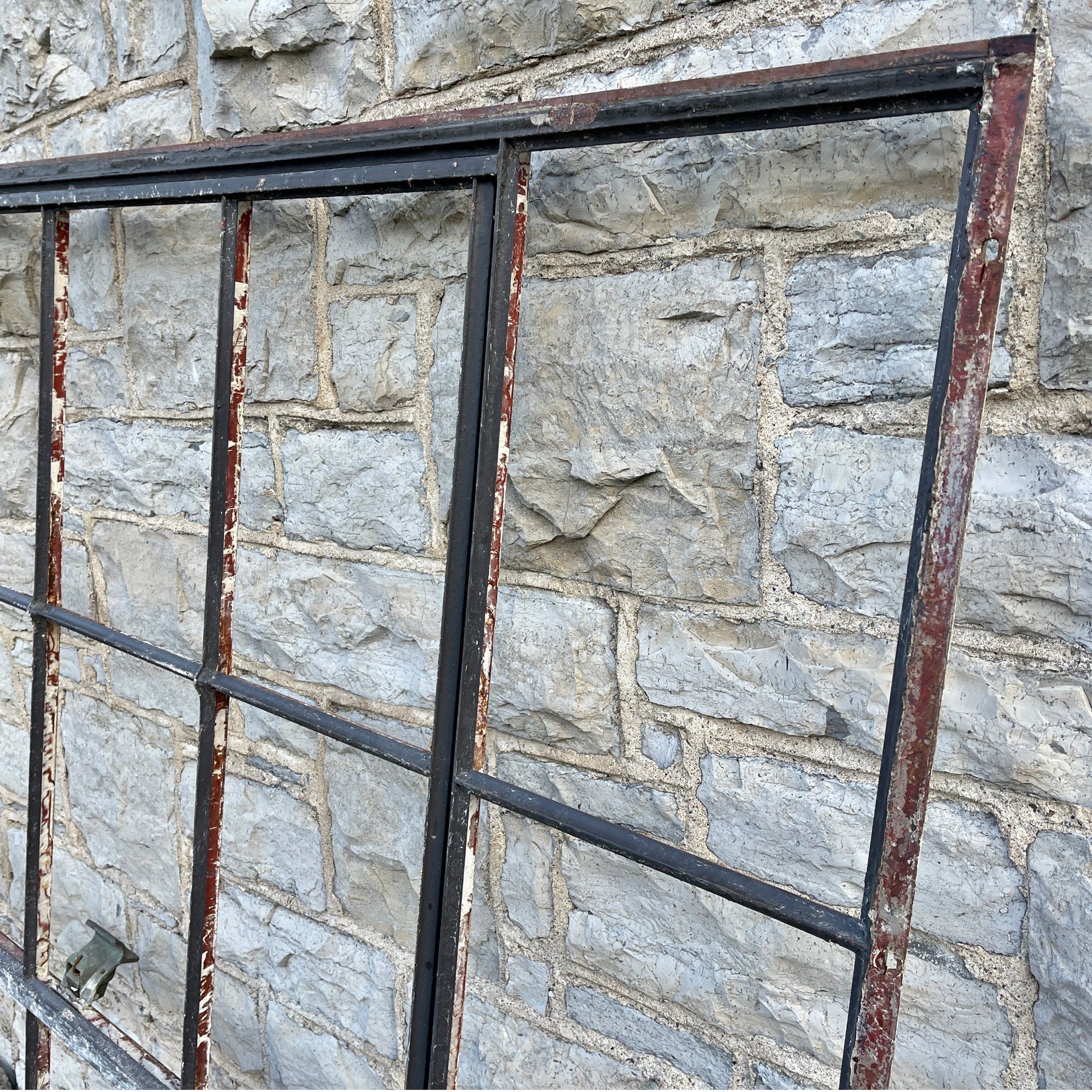 18 Lite Factory Windows With Ventilators - Salvage-Garden