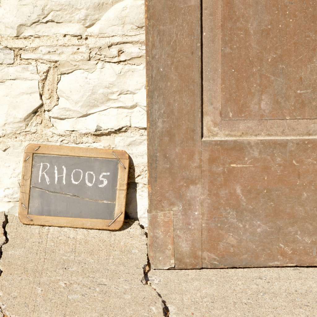 1831 Stone House 6 Panel Door RH005 - Salvage-Garden