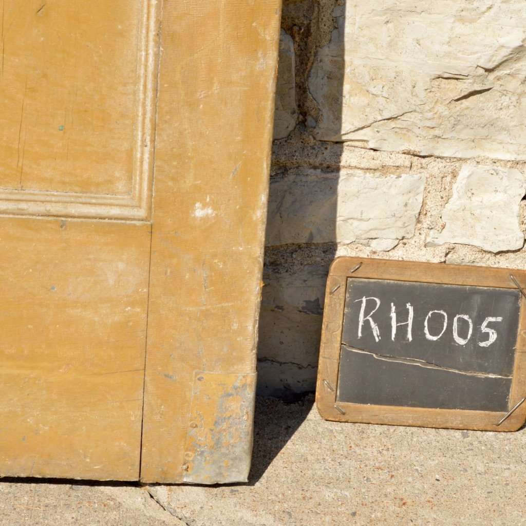 1831 Stone House 6 Panel Door RH005 - Salvage-Garden