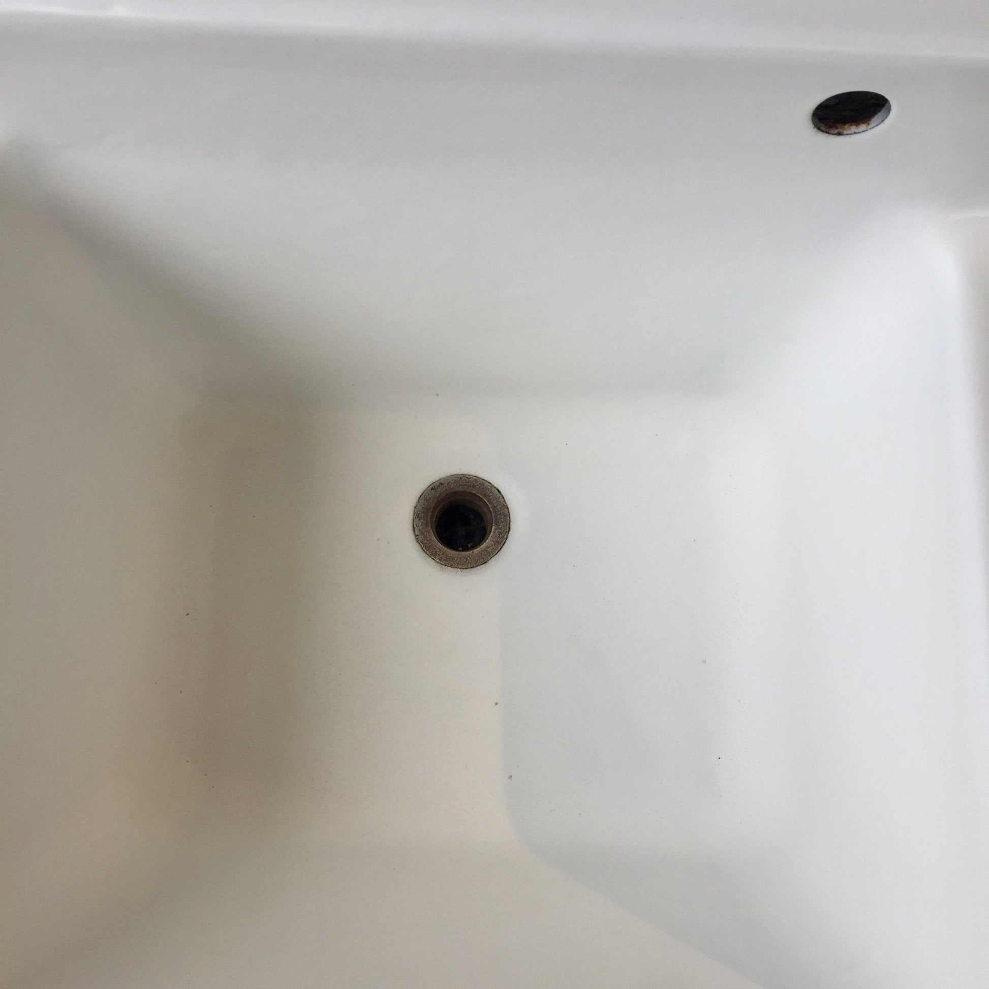 1940 Cast Iron Double Sink with Brass Fittings - Salvage-Garden