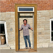 19th Century Doorway With Transom - Salvage-Garden