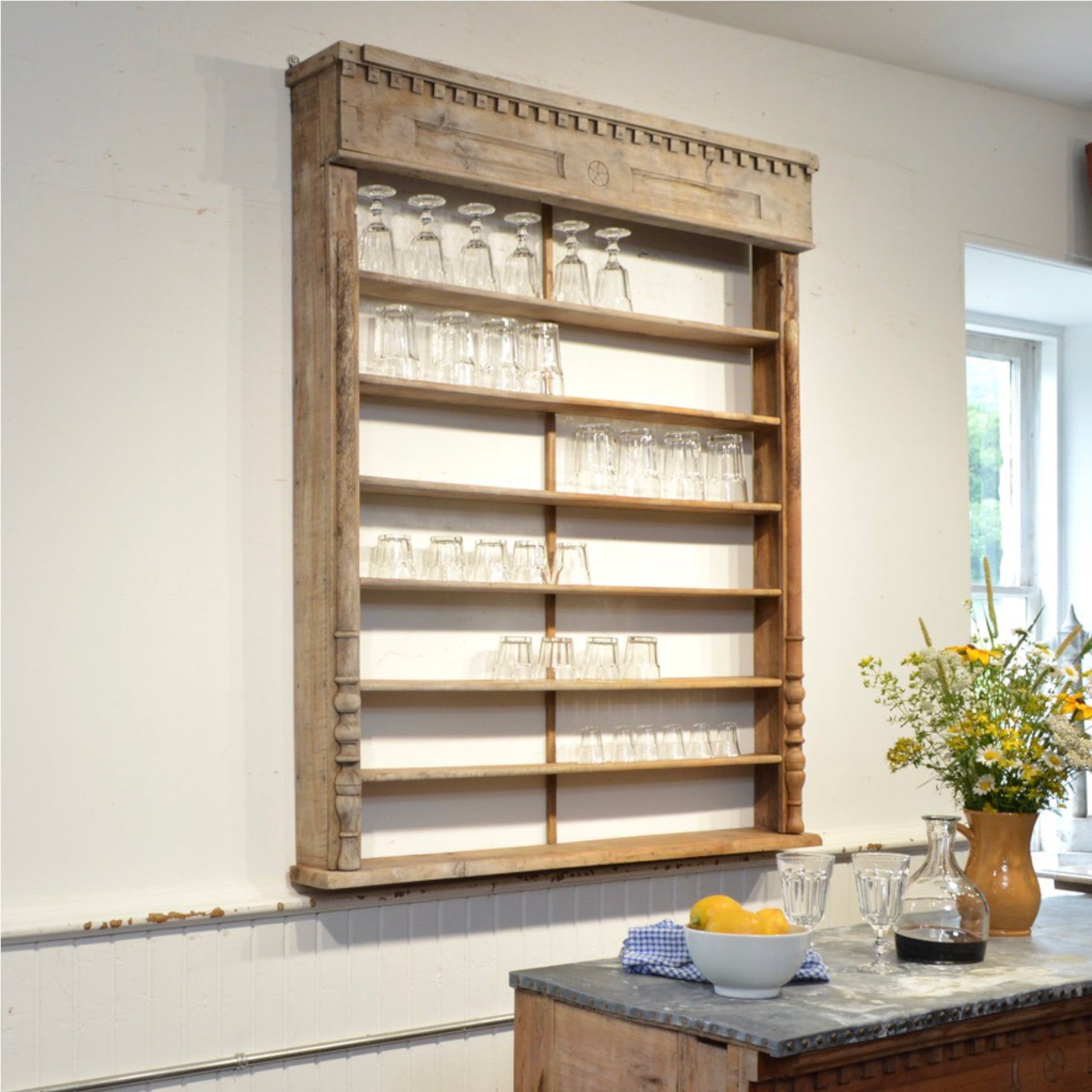 19th Century French Country Bar and Back Bar - Salvage-Garden