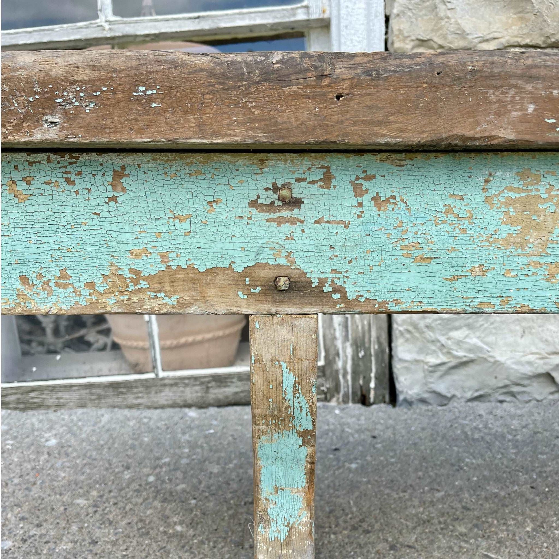 19th Century Meeting House Bench - Salvage-Garden