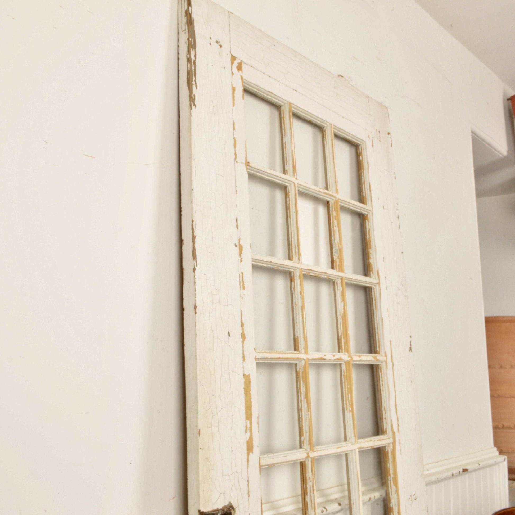 Antique 21 Lite French Door - Salvage-Garden