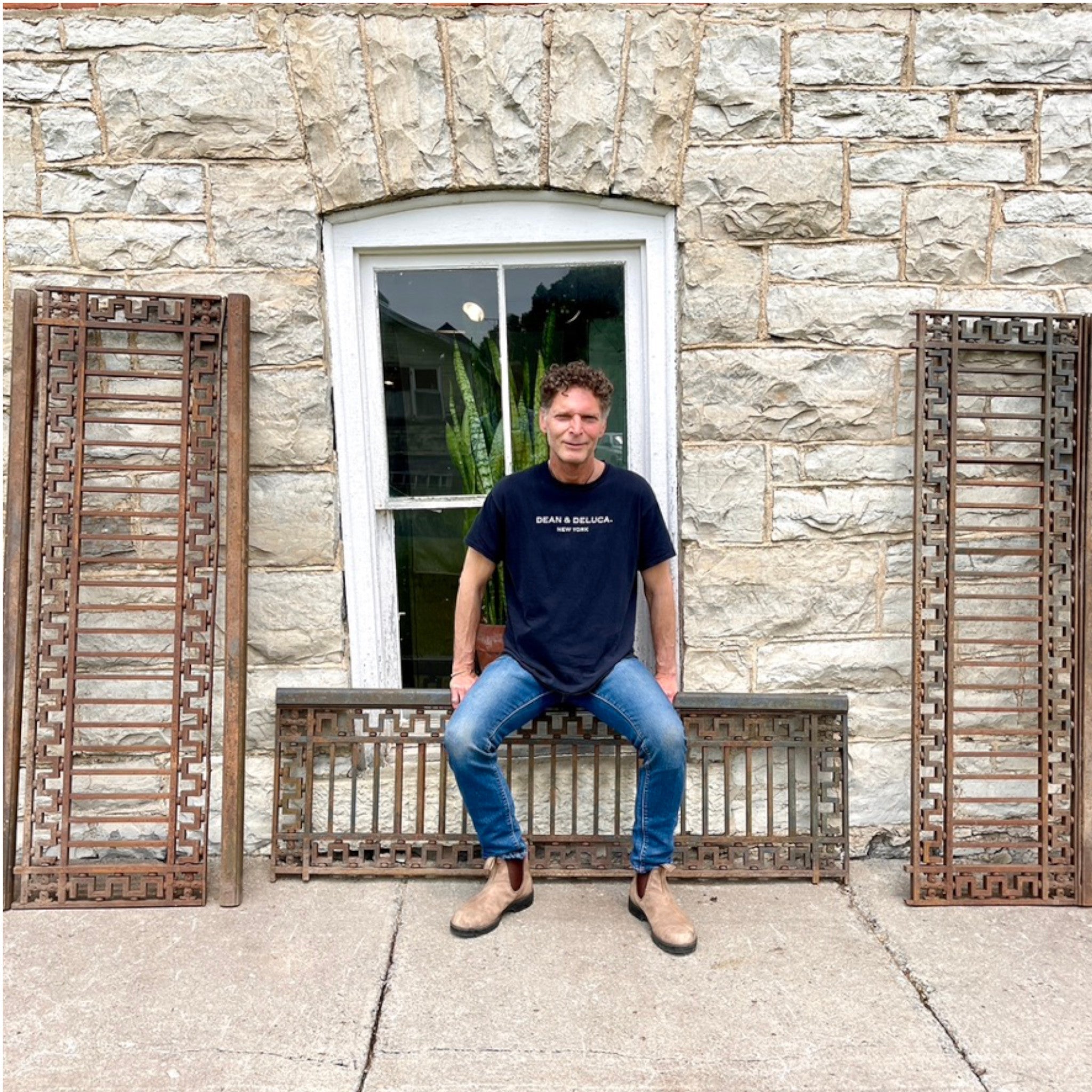 Antique Cast Iron Railing - Salvage-Garden