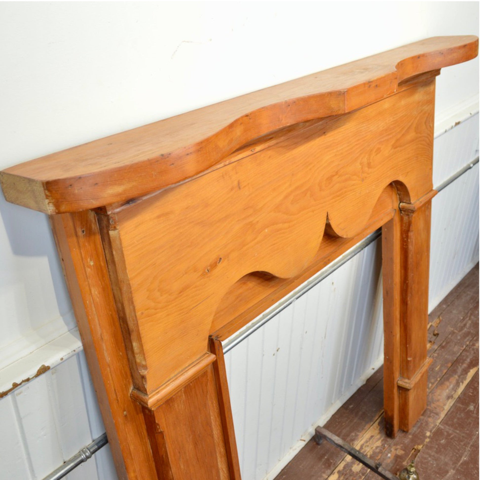 Antique Fireplace Mantel - Salvage-Garden