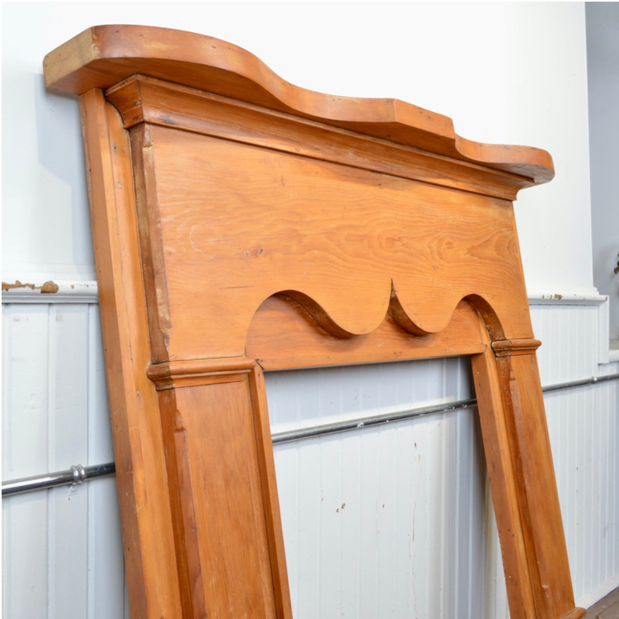 Antique Fireplace Mantel - Salvage-Garden