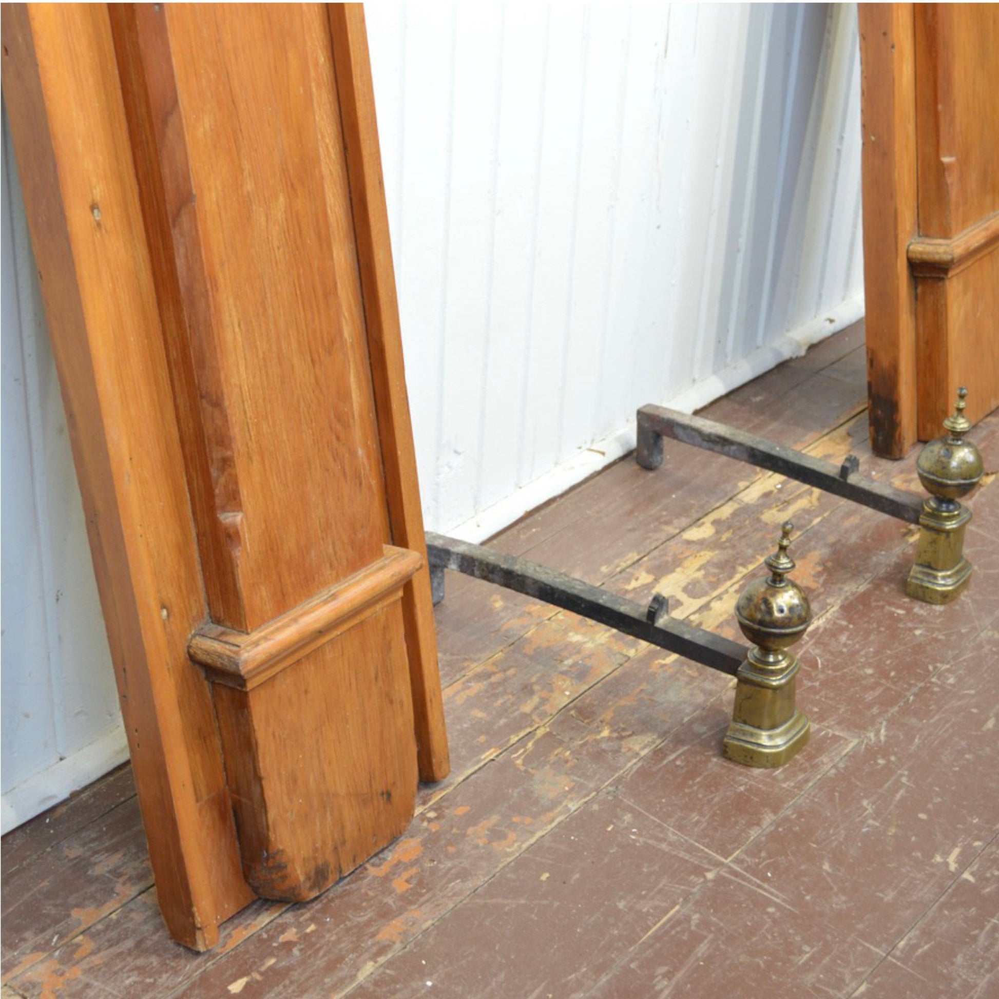 Antique Fireplace Mantel - Salvage-Garden