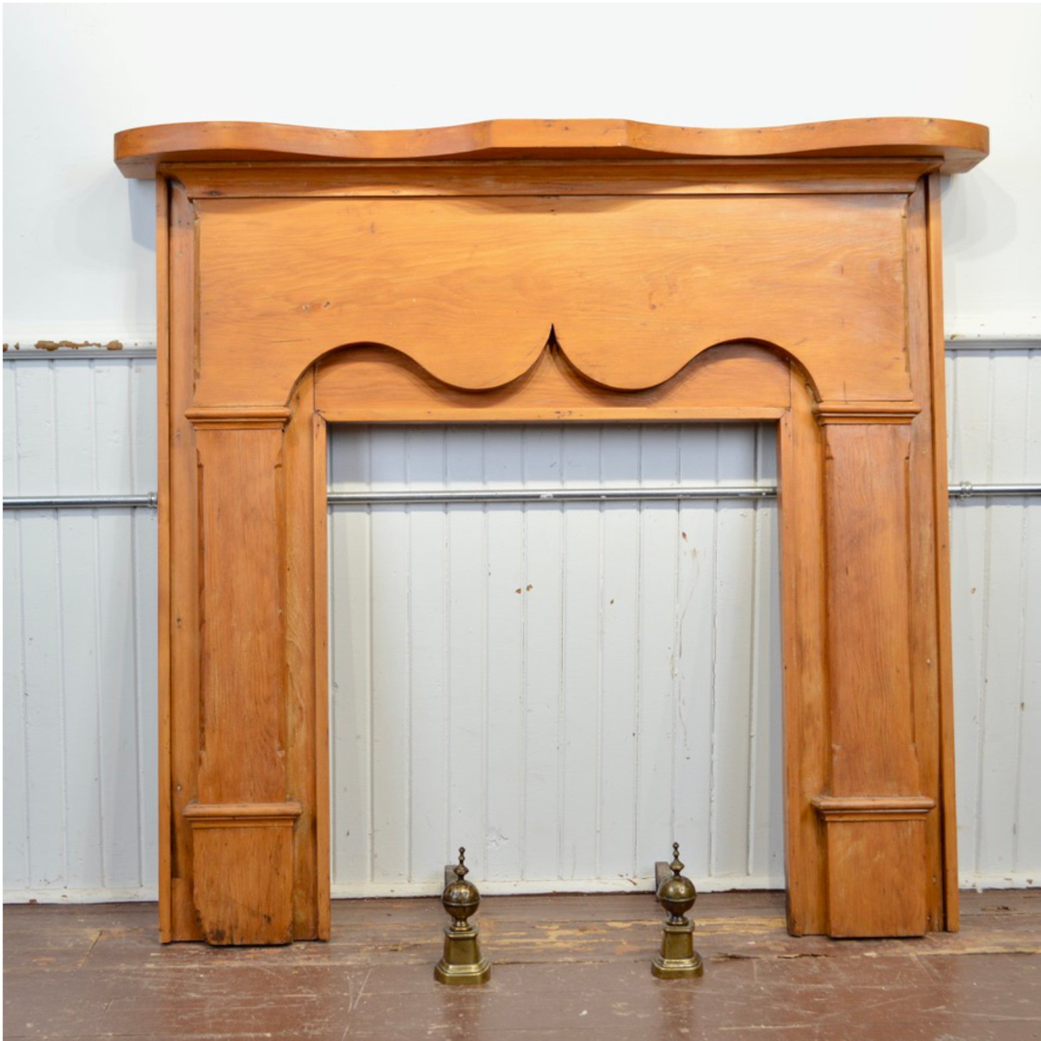 Antique Fireplace Mantel - Salvage-Garden