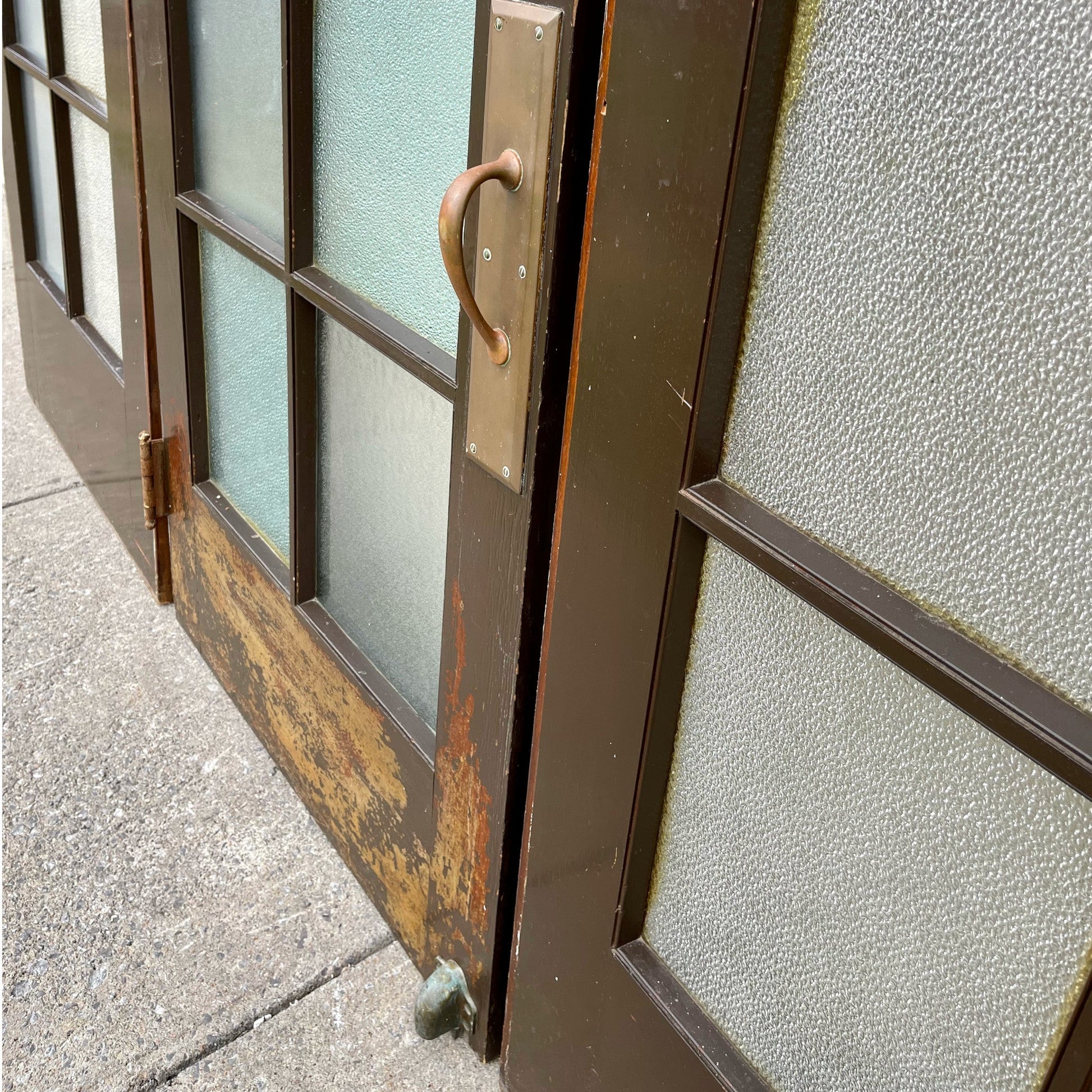 Antique Institutional Door Set - Salvage-Garden