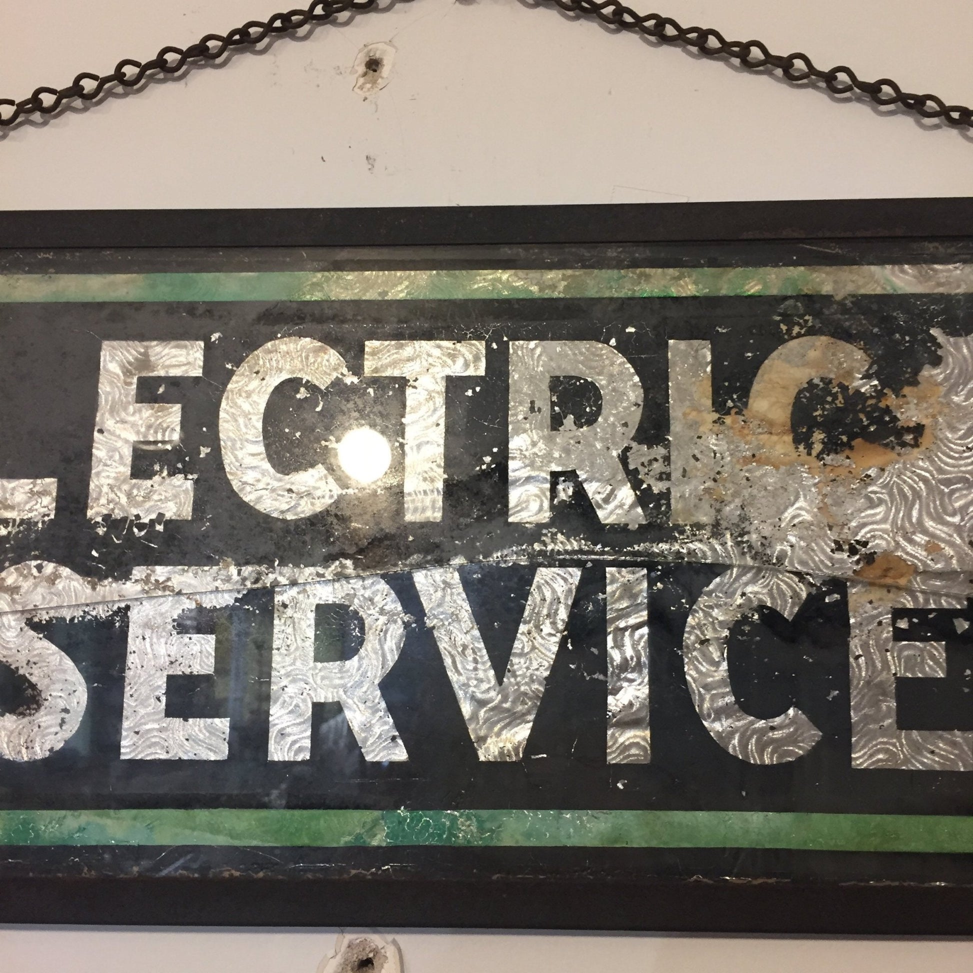 Antique Two Sided Trade Sign - Salvage-Garden