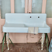 Apron Front Farmhouse Sink with Cast Iron Legs - Salvage-Garden