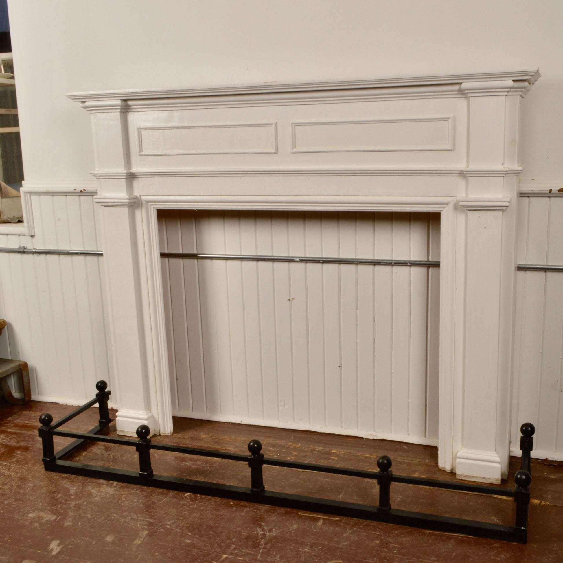 Cast Iron Fireplace Fender - Salvage-Garden