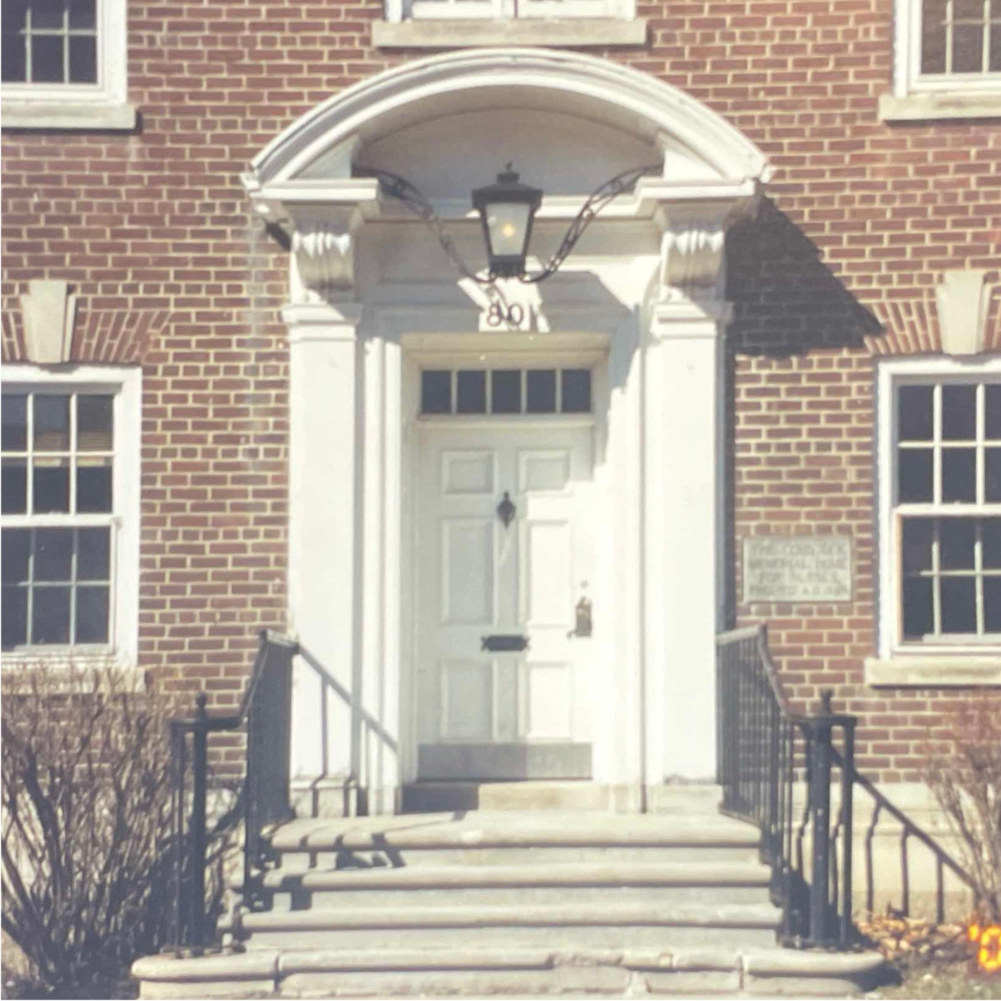 Comstock Nurses Residence Entranceway With Pediment - Salvage-Garden
