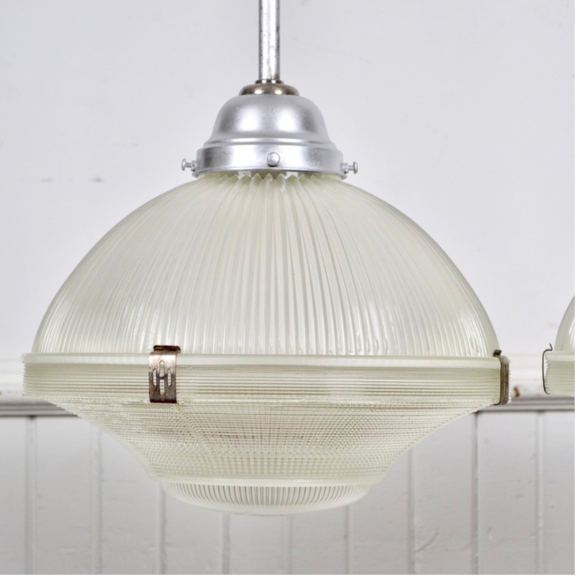 Extra Large Holophane Chapel Pendant Lights - Salvage-Garden