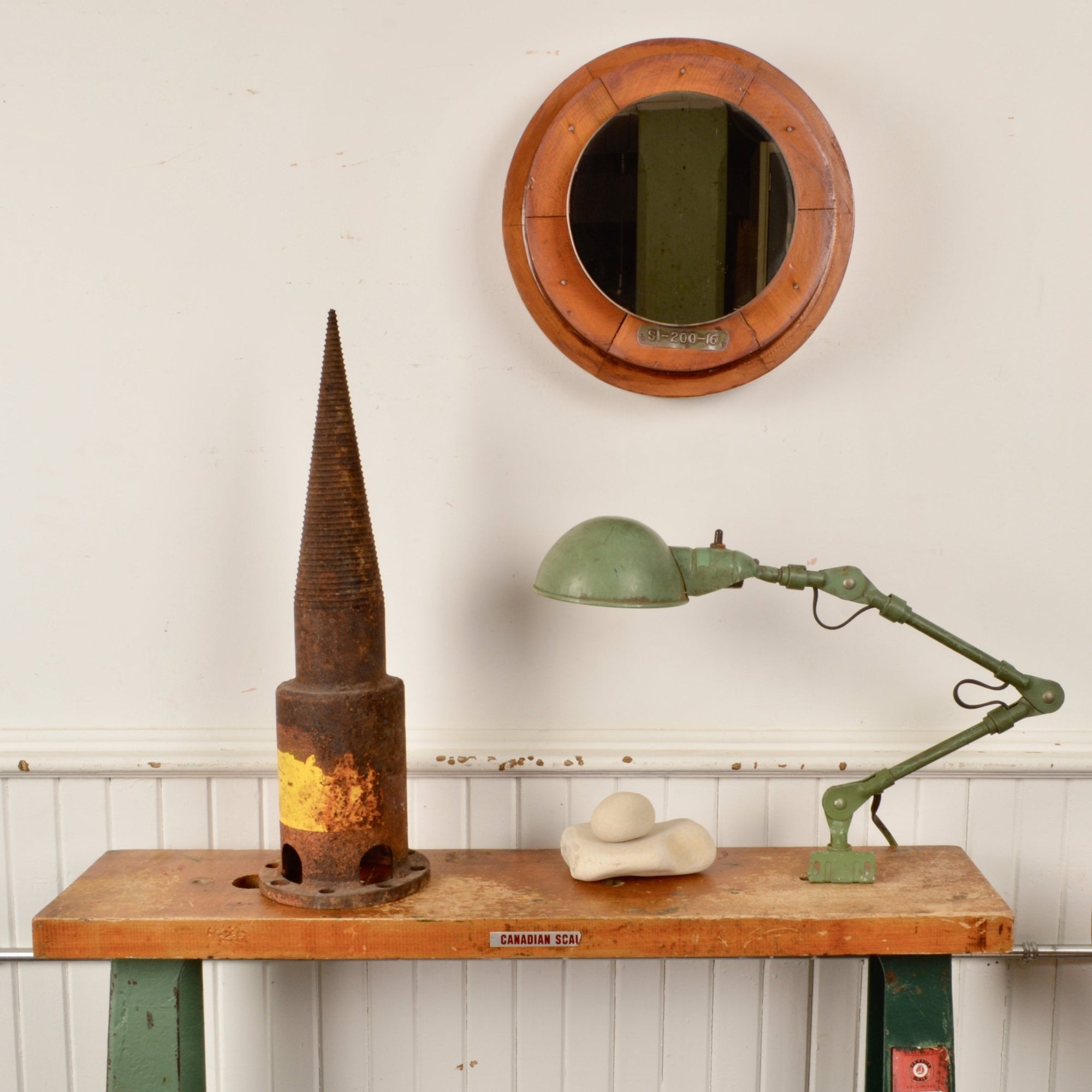 Industrial Factory Mold Mirror - Salvage-Garden