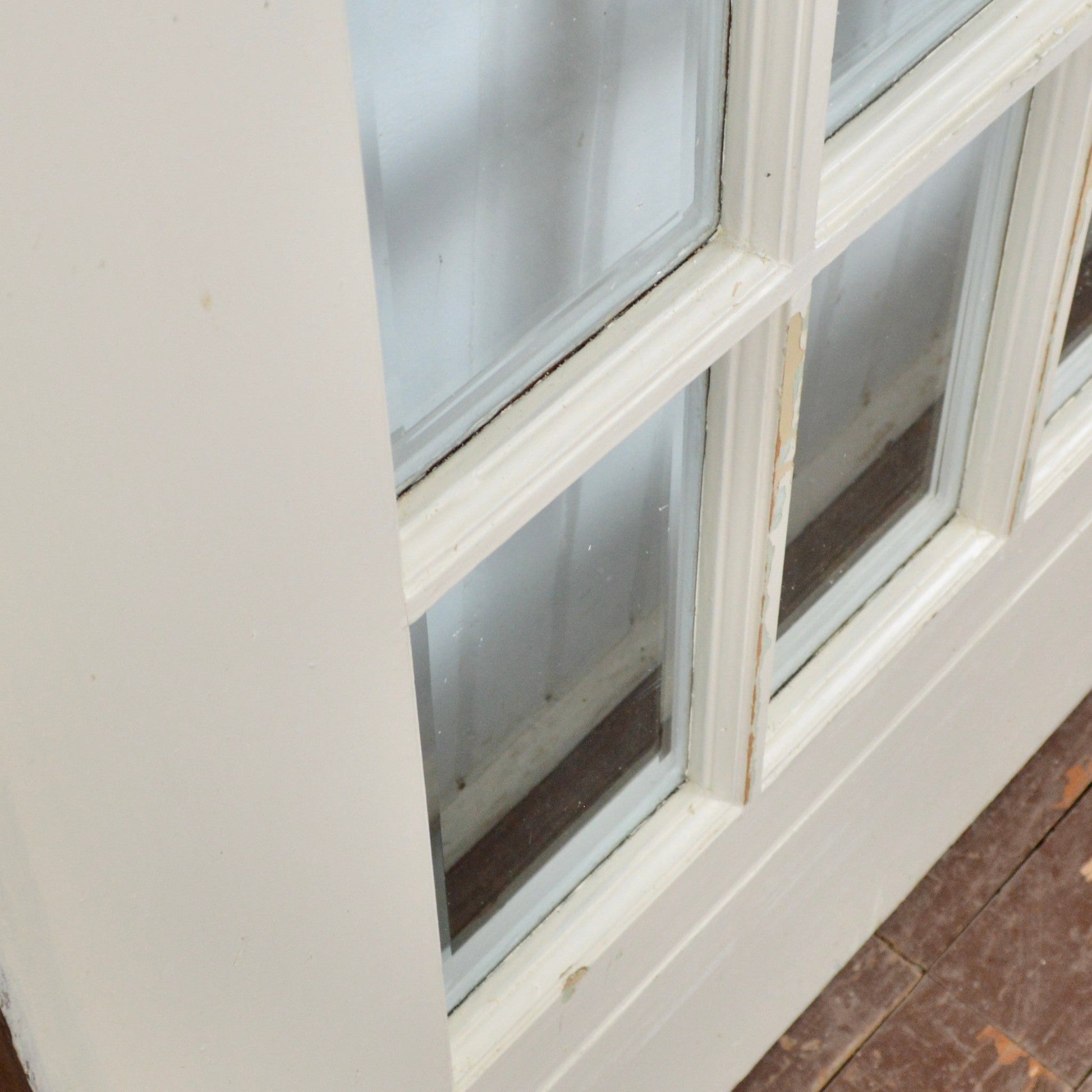 Oversized Antique Pocket Doors With 35 Lites - Salvage-Garden