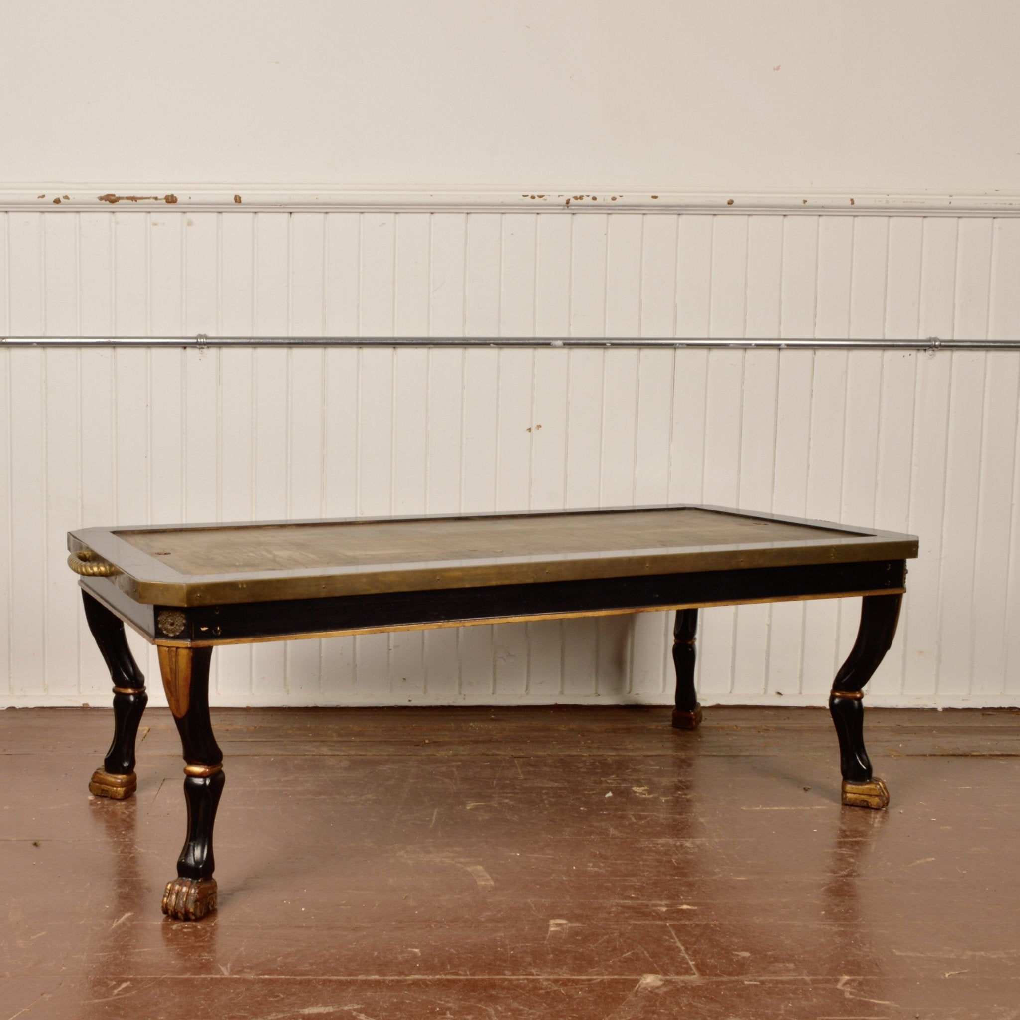 Rare Angelo Romano Black Lacquer Coffee Table - Salvage-Garden