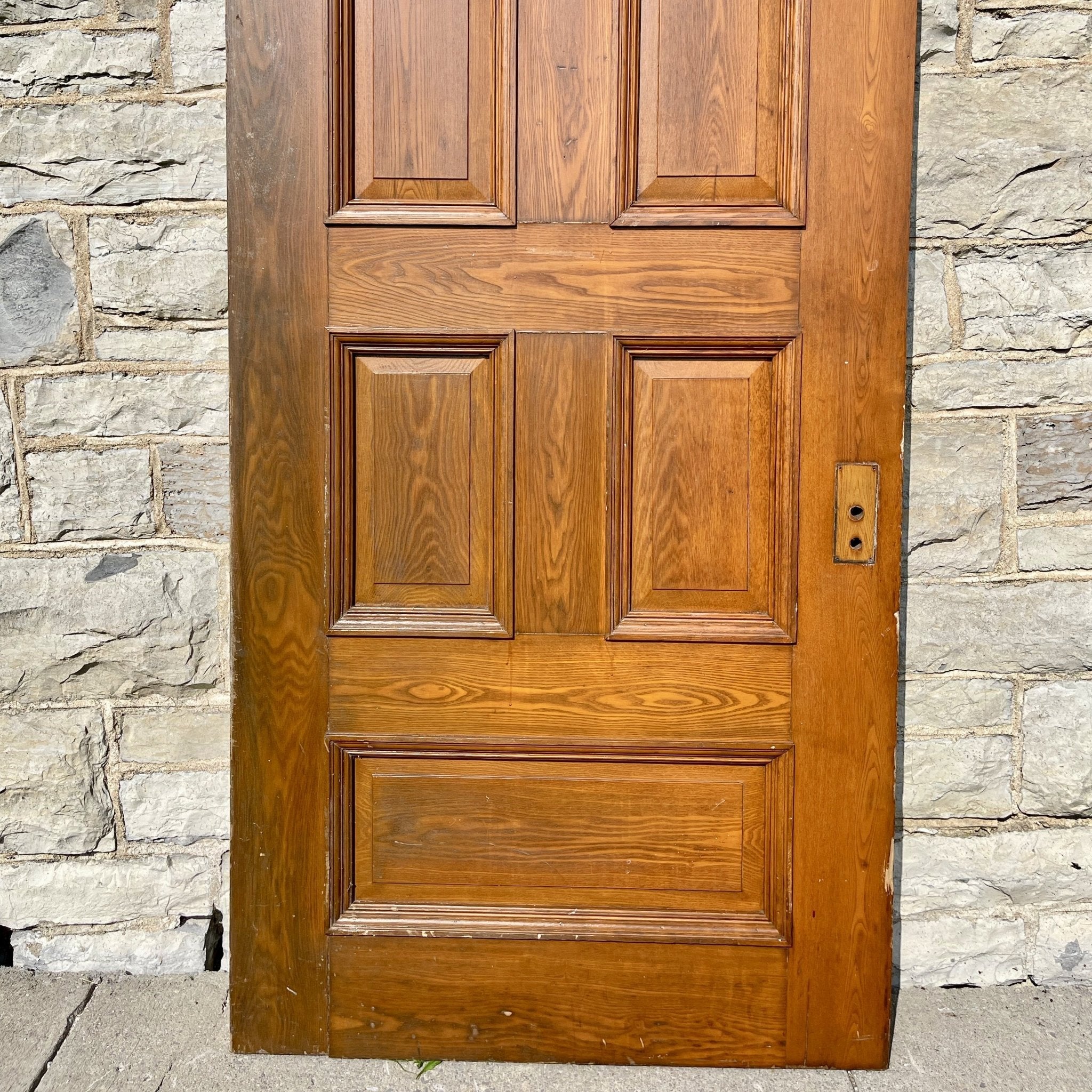 Romanesque Revival 7 Panel Door - Salvage-Garden