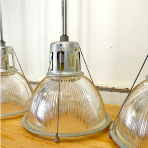 Set of 5 Vintage Holophane Lights - Salvage-Garden