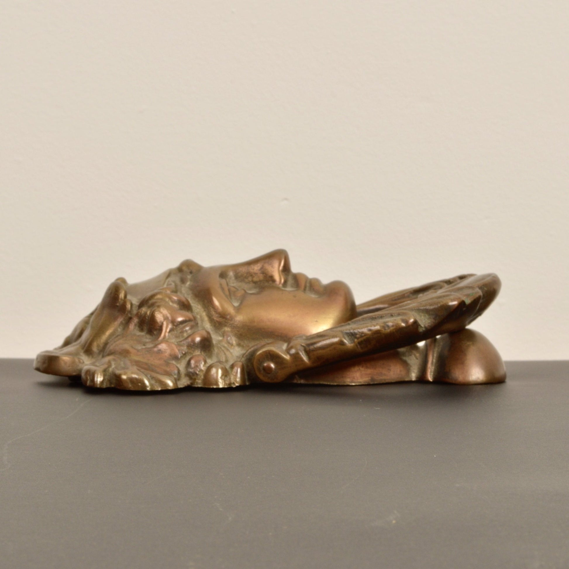 Vintage Apollo Door Knocker In Cast Bronze - Salvage-Garden