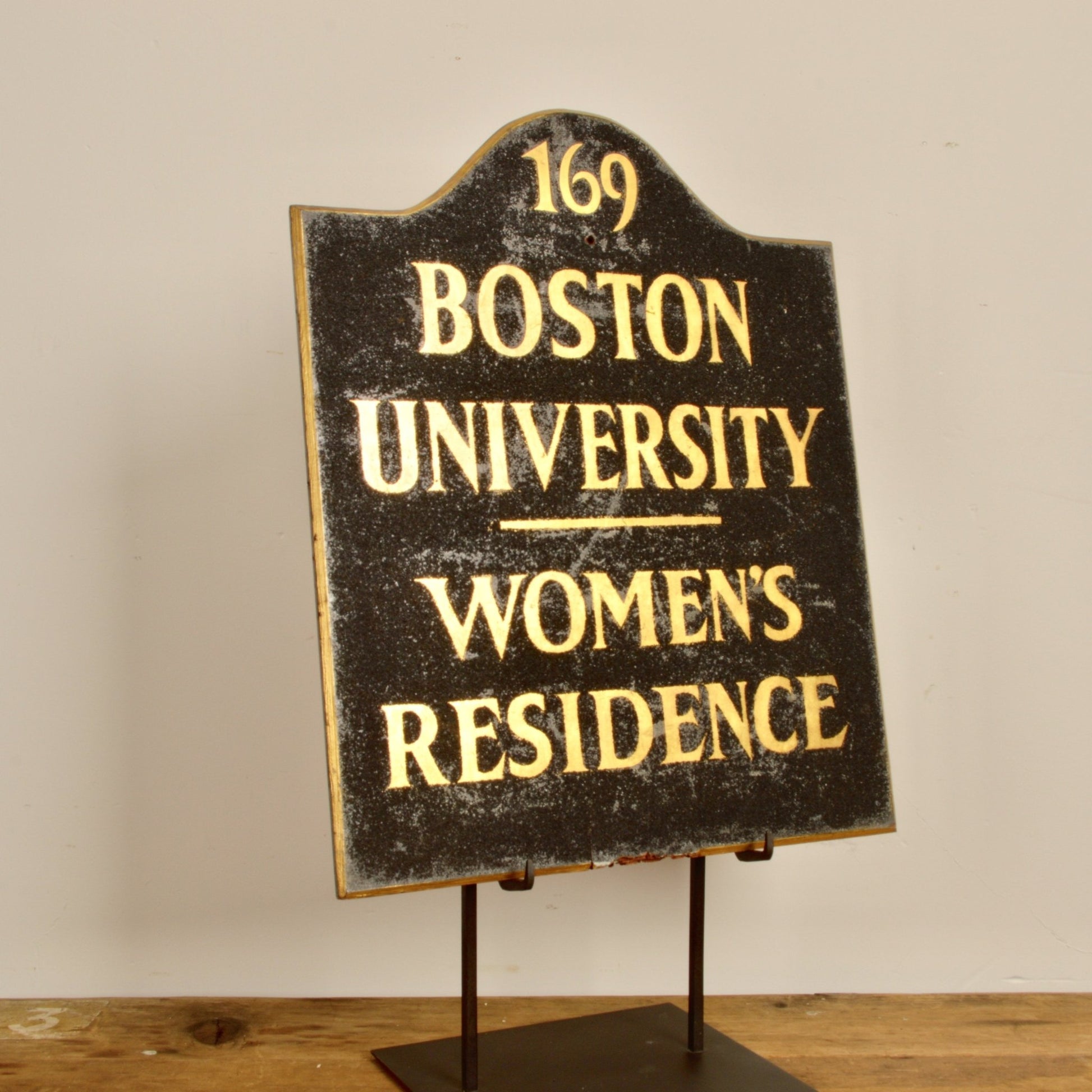 Vintage Boston University Sign - Salvage-Garden